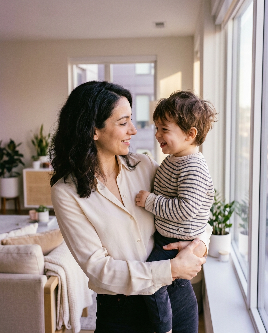 Caregiver with child